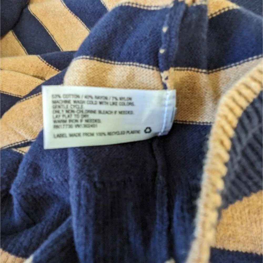 Tan Navy A New Day Super soft Sweater Pullover Medium Women's